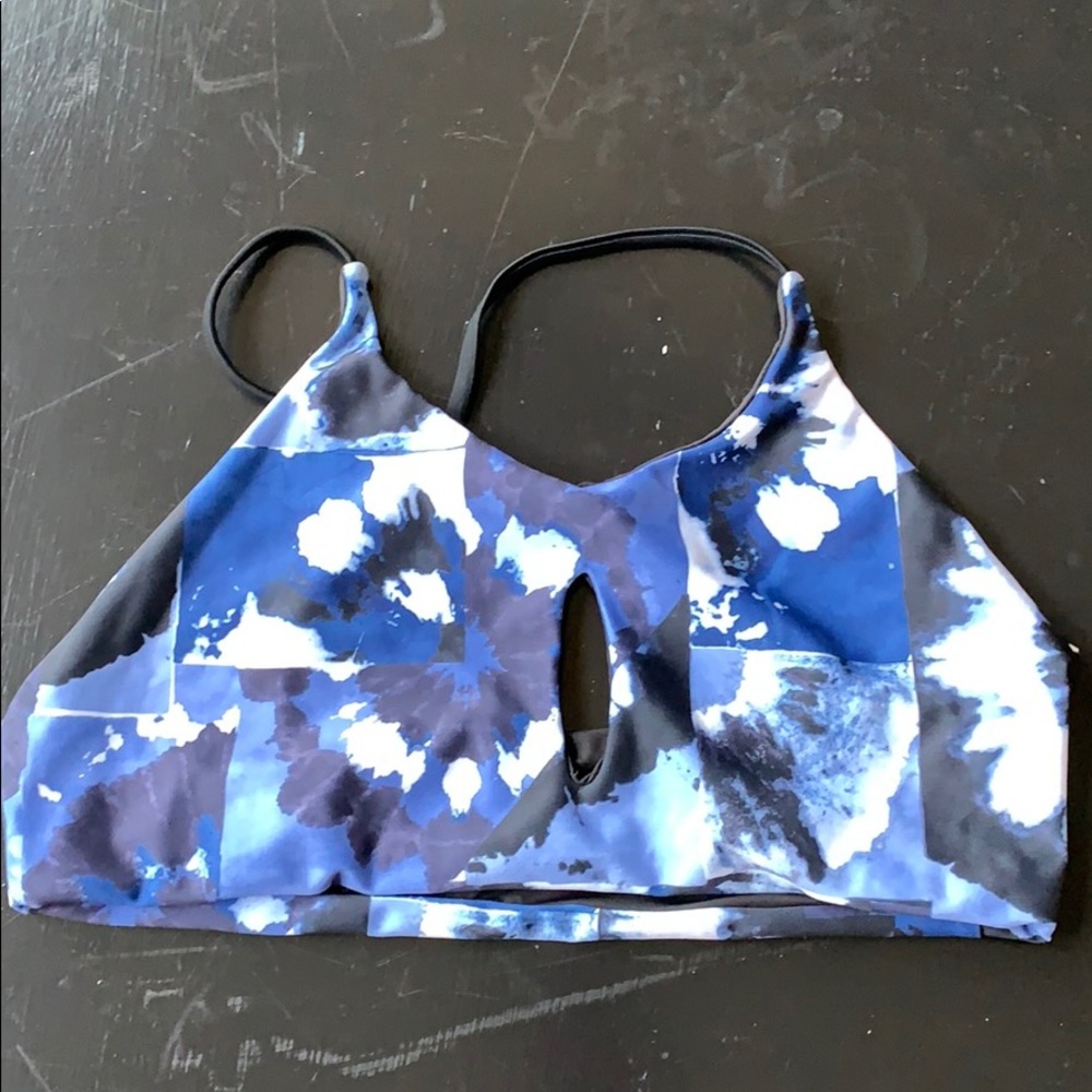 reversible high neck swim bikini top